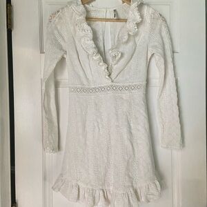 Crochet mini dress